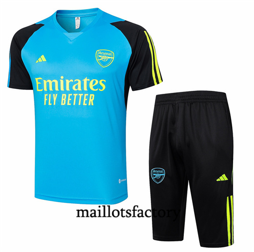Maillot Entrainement du Arsenal + Shorts 2024/25 lac bleu factory O5226