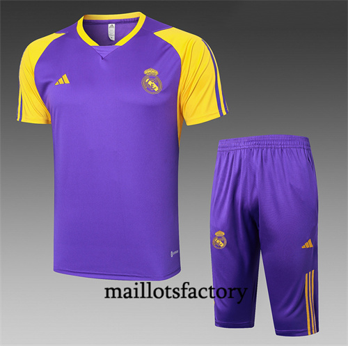 Maillot Entrainement du Real Madrid + Shorts 2024/25 Violet factory O5248