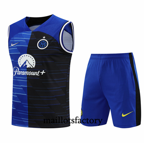 Maillot Entrainement du Inter Milan Debardeur 2024/25 bleu factory O5260
