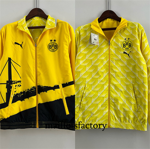 Réversible Coupe vent Borussia Dortmund 2024/25 jaune factory O5303
