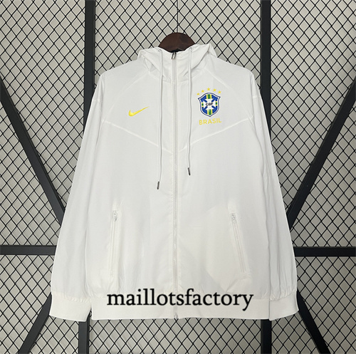 Coupe vent Brésil 2024/25 Blanc factory O5316