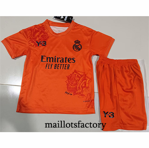 Maillot du Real Madrid Enfant 2024/25 Y3 orange factory O5462