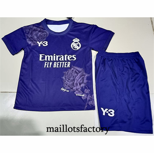 Maillot du Real Madrid Enfant 2024/25 Y3 Violet factory O5463