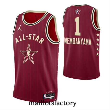 Maillot du Victor Wembanyama - 2024 All-Star Red tory5002