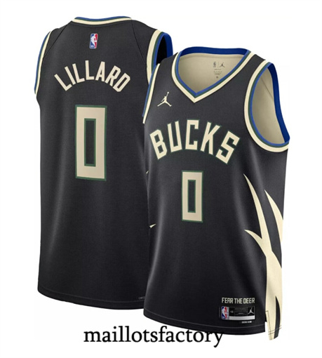 Maillot du Damian Lillard, Milwaukee Bucks 2023/24 - Statement tory5043