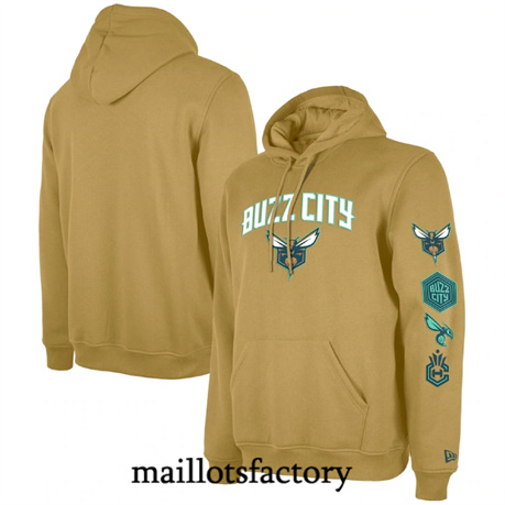 Maillot du Sweatshirt à capuche Charlotte Hornets 2024 - City tory5077