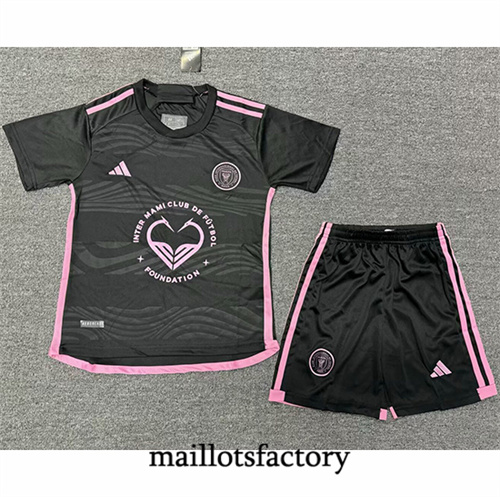 Maillot du Inter Miami Enfant 2024/25 heart-shaped Noir