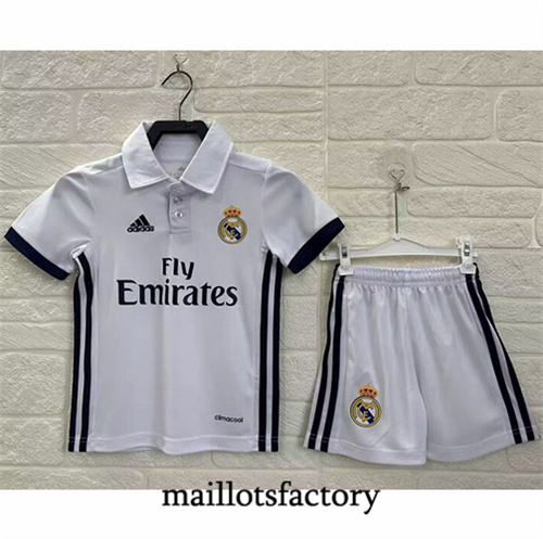 Maillot du Real Madrid Enfant Retro1996-17 Domicile