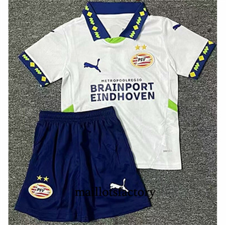 Maillot du PSV Eindhoven Enfant 2024/25 Blanc