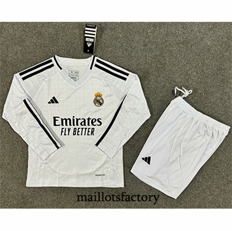 Maillot du Real Madrid Enfant 2024/25 Domicile Manche Longue