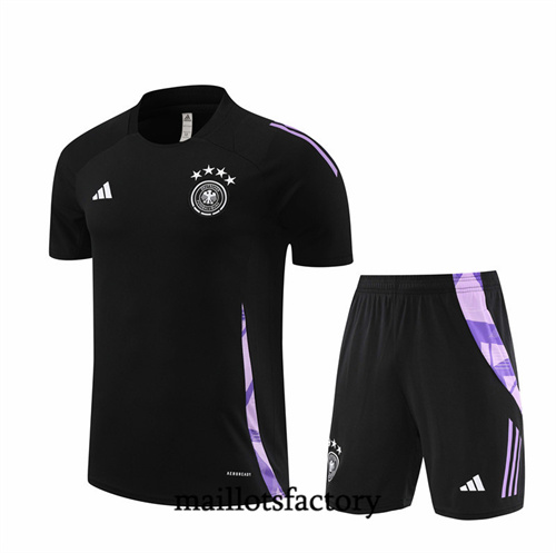 Grossiste Maillot du Allemagne Enfant + Shorts 2024/25 Noir