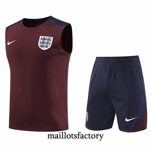 Soldes Maillot du Angleterre Debardeur 2024/25 Brun