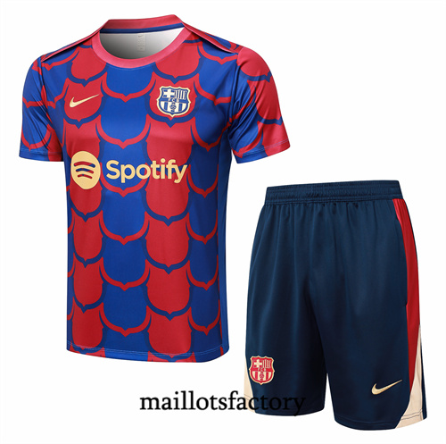 Grossiste Maillot du Barcelone + Shorts 2024/25 Rouge