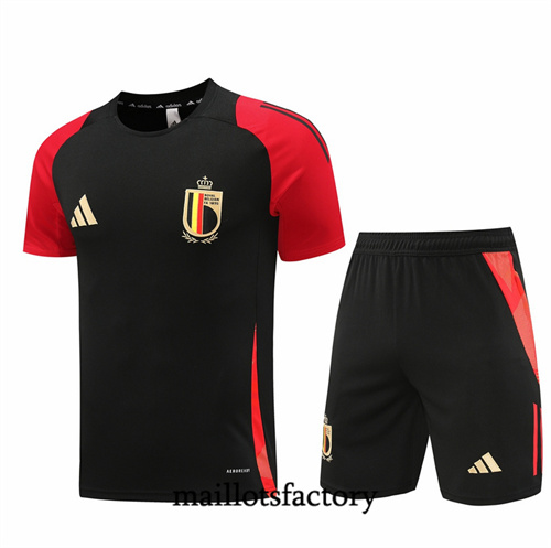 Grossiste Maillot du Belgique + Shorts 2024/25 Noir