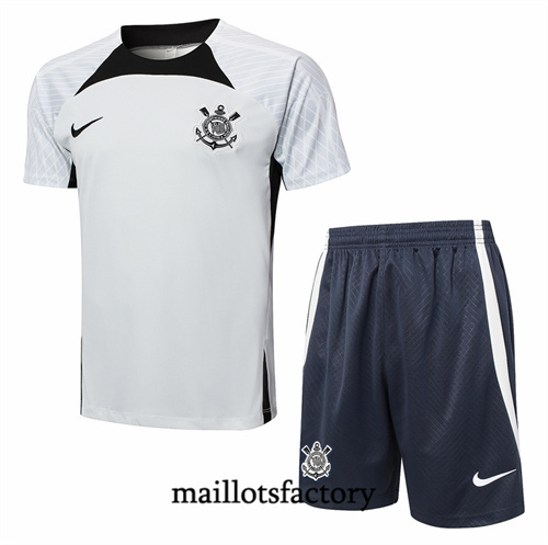 Achat Maillot du Corinthians + Shorts 2024/25 Gris Clair