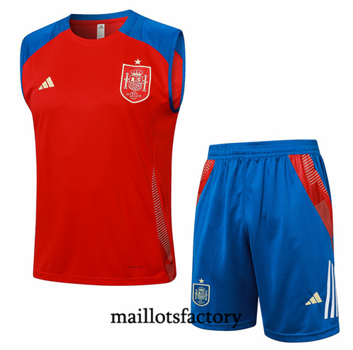 Soldes Maillot du Espagne Debardeur 2024/25 Rouge