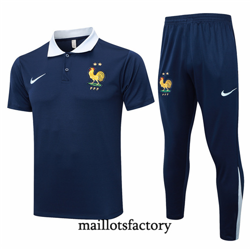 Site Maillot du France polo 2024/25 Bleu Marine