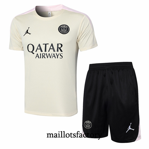 Site Maillot du PSG + Shorts 2024/25 Jaune