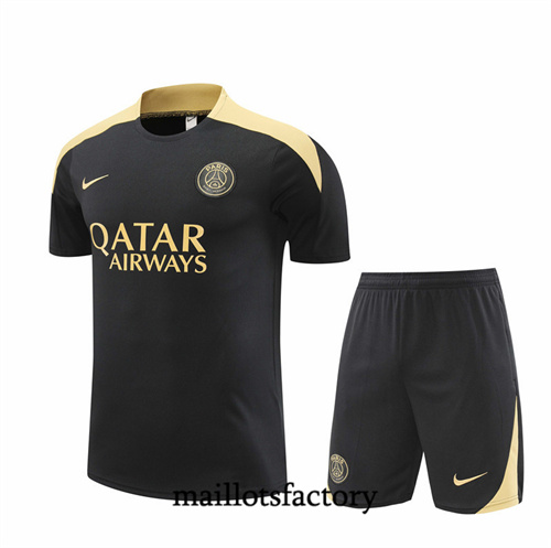 Grossiste Maillot du PSG Enfant + Shorts 2024/25 Noir