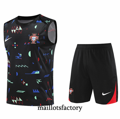 Site Maillot du portugal Debardeur 2024/25 Noir