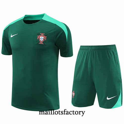 Grossiste Maillot du portugal + Shorts 2024/25 Vert