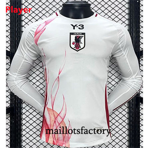 Grossiste Maillot du Player Japon Y3 2024/25 Manche Longue Blanc