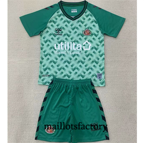 Grossiste Maillot du Sunderland Enfant 2024/25 Gardien de but Vert