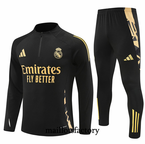 Soldes Survetement Enfant Real Madrid 2024/25 Noir