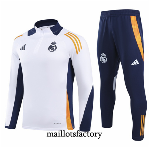 Achat Survetement Enfant Real Madrid 2024/25 Blanc