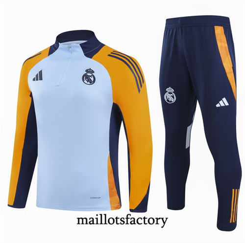 Soldes Survetement Enfant Real Madrid 2024/25 Bleu