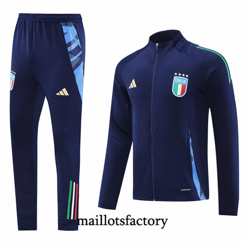 Site Veste Survetement Italie 2024/25 Bleu Marine