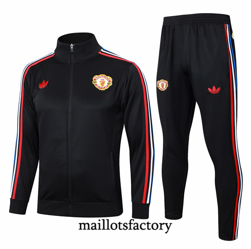 Site Veste Survetement Manchester United 2024/25 Noir